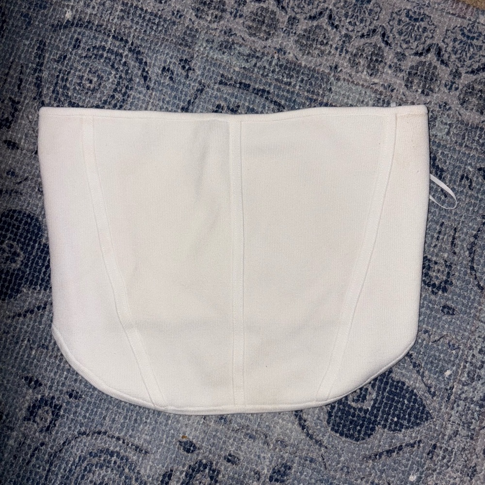 Babaton White Textured Top